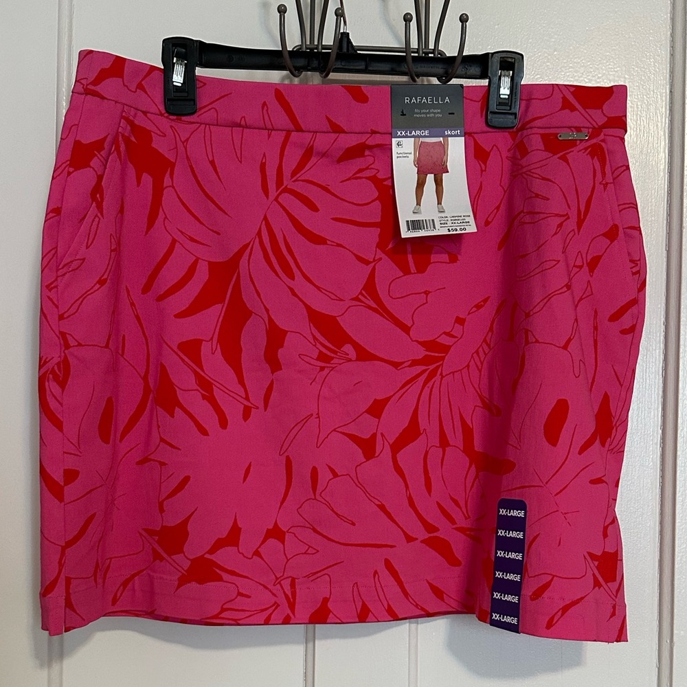 Rafaella NWT Size XXL Skort with Floral Print